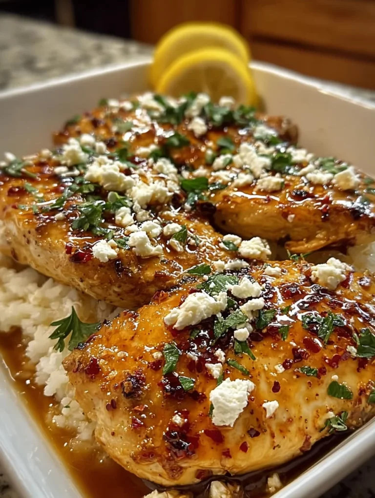 Hot Honey Feta Chicken Dish