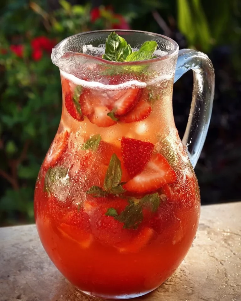Strawberry Basil Lemonade: Refreshing Summer Delight Recipe