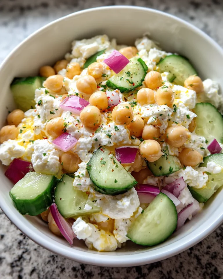 Cottage Cheese Chickpea Salad Bowl: A Healthy Delight!