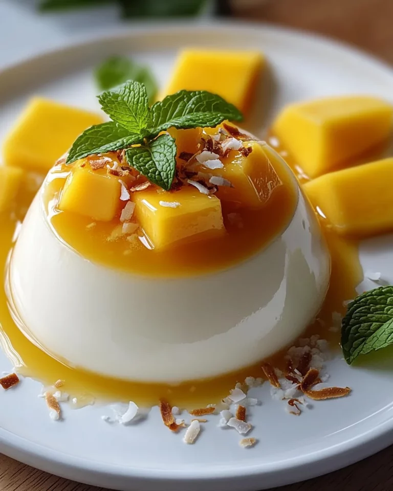 Mango Coconut Panna Cotta