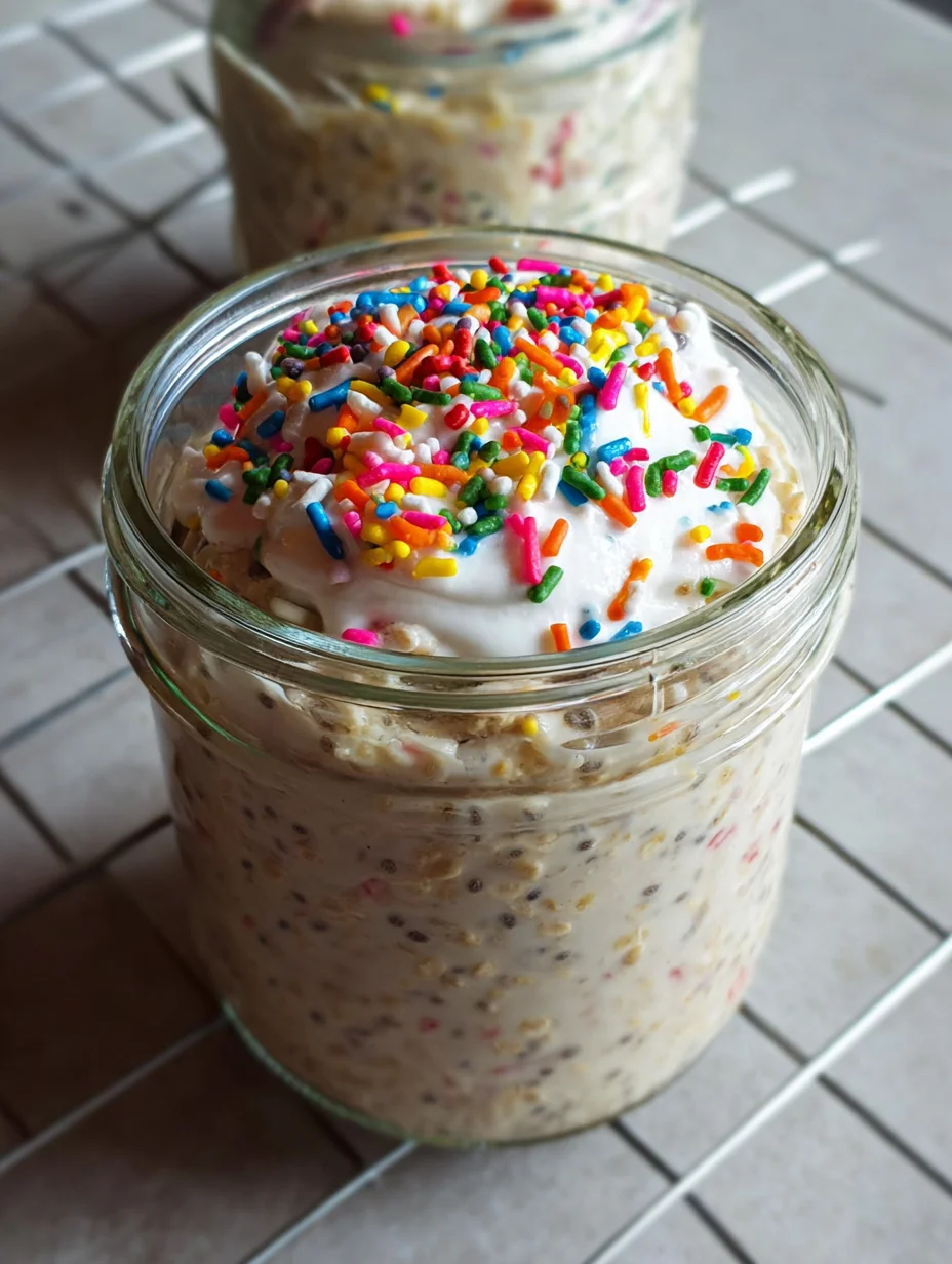 Birthday Cake Overnight Oats: A Fun Breakfast Treat! - Crisp Tastes