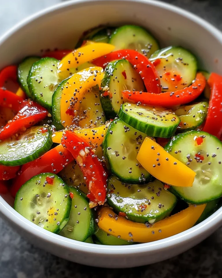 Cucumber Sweet Pepper Salad: A Refreshing Delight!