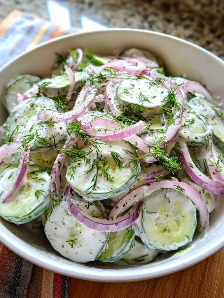 Creamy Cucumber Salad: Refresh Your Summer Meals Today!
