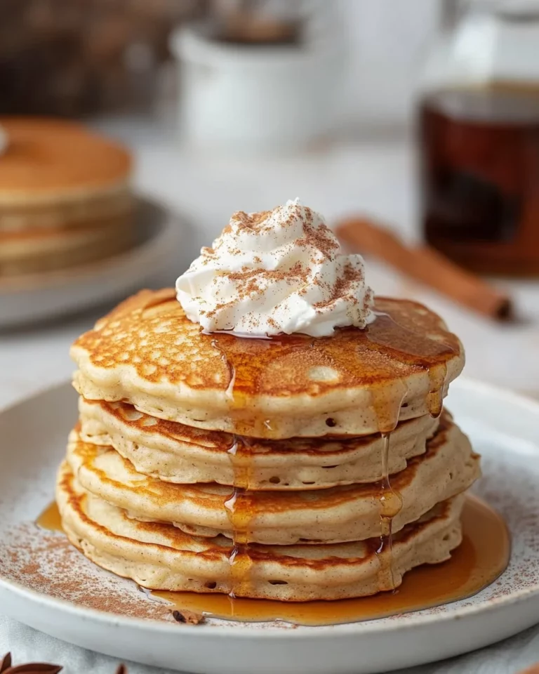 Low-Calorie Protein Pancakes with Cinnamon and Greek Yogurt