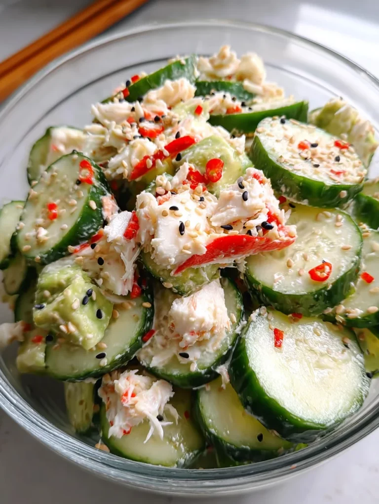 Easy California Roll Cucumber Salad: A Flavorful Twist!