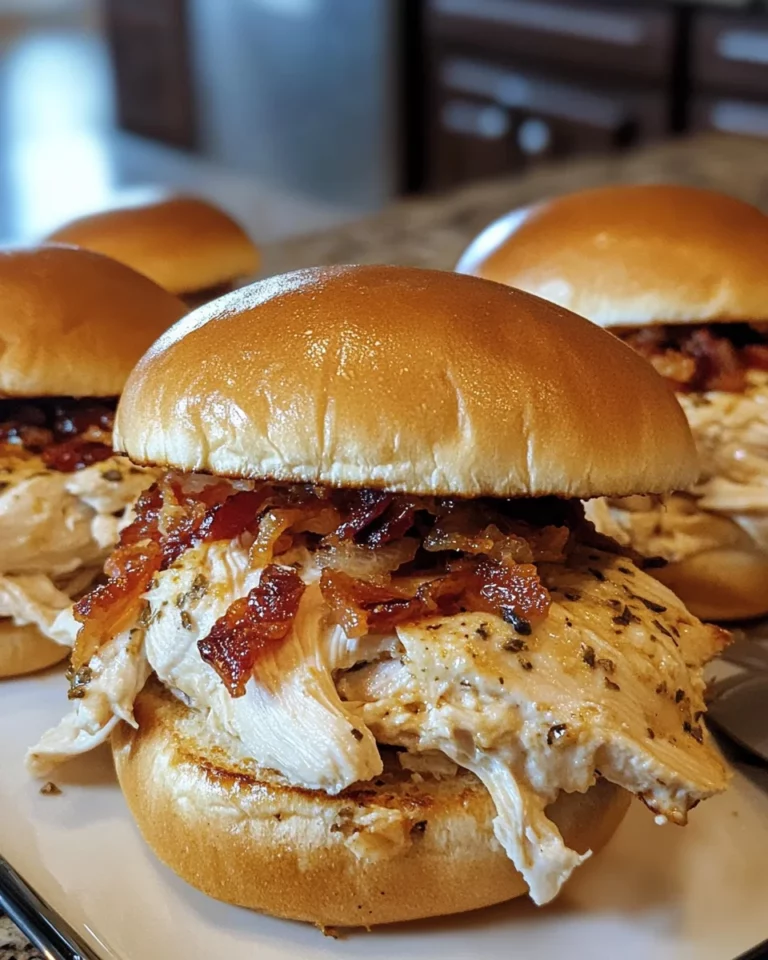 Crockpot Marry Me Chicken Sandwiches