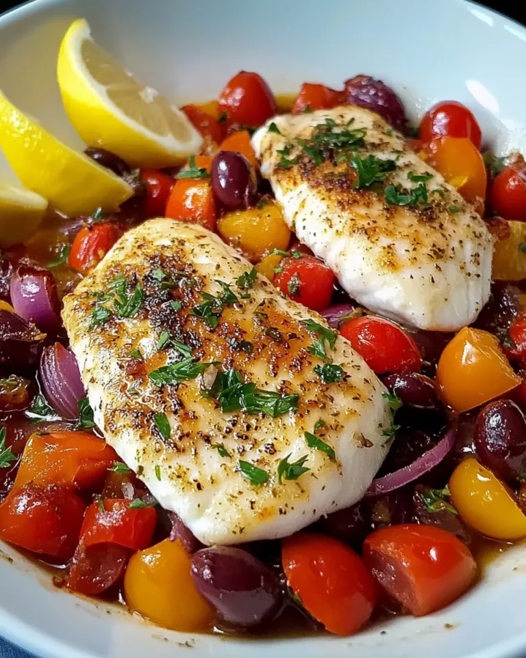 Mediterranean Baked Fish: A Flavorful Dinner Delight!