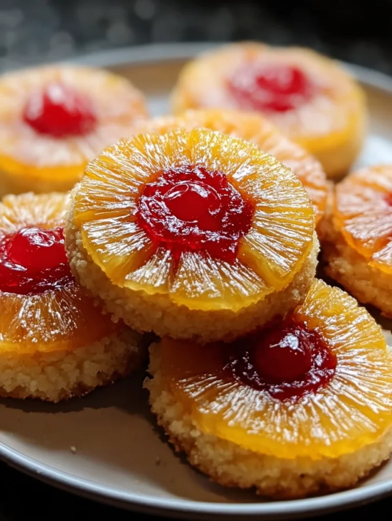 Pineapple Upside-Down Cookies