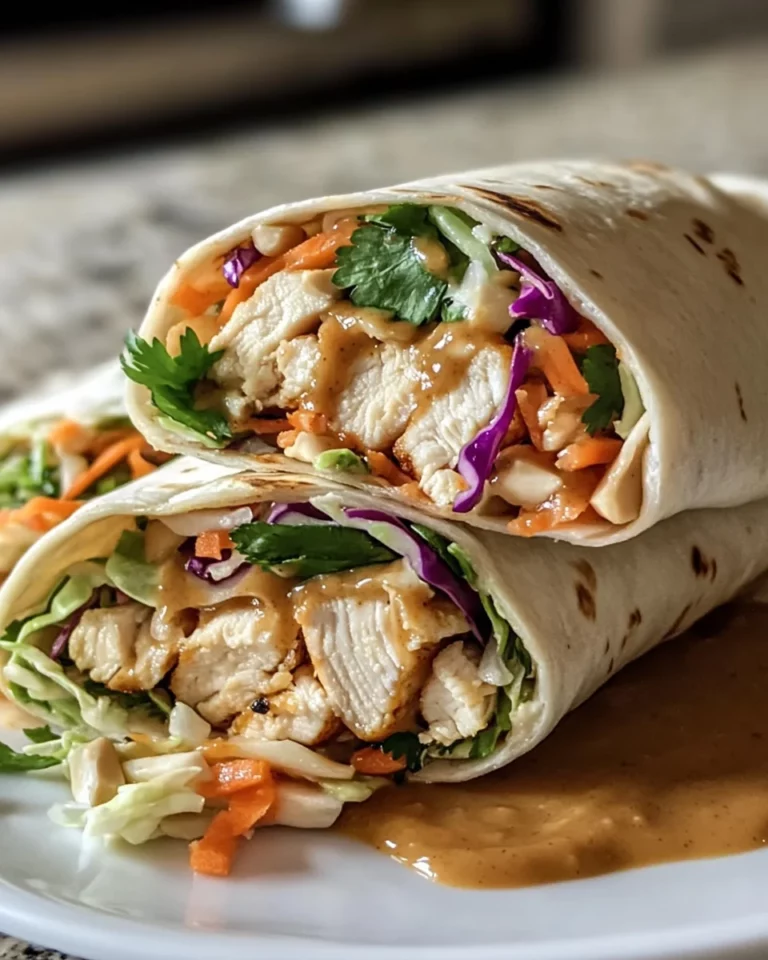 Thai Peanut Chicken Wraps: Quick Recipe for Flavor!
