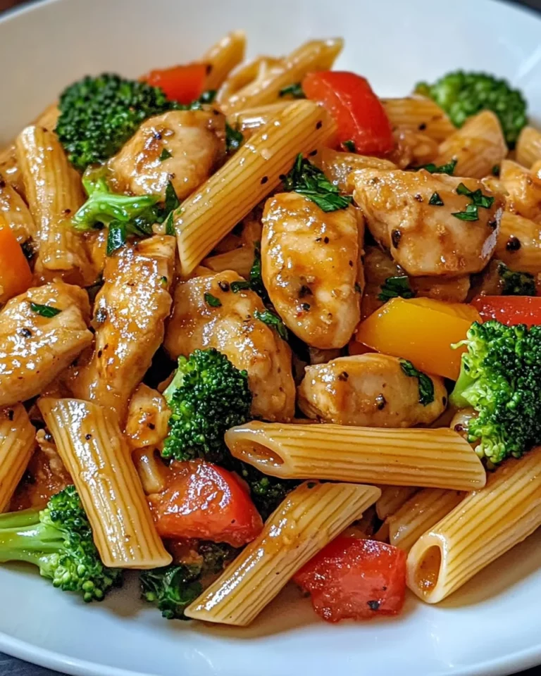 One-Pot Spicy Honey Garlic Chicken Pasta for Dinner Delight