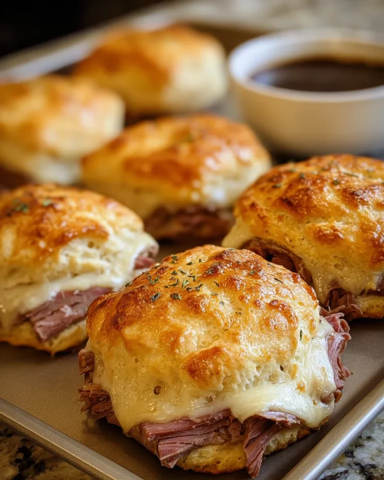 Baked French Dip Biscuits