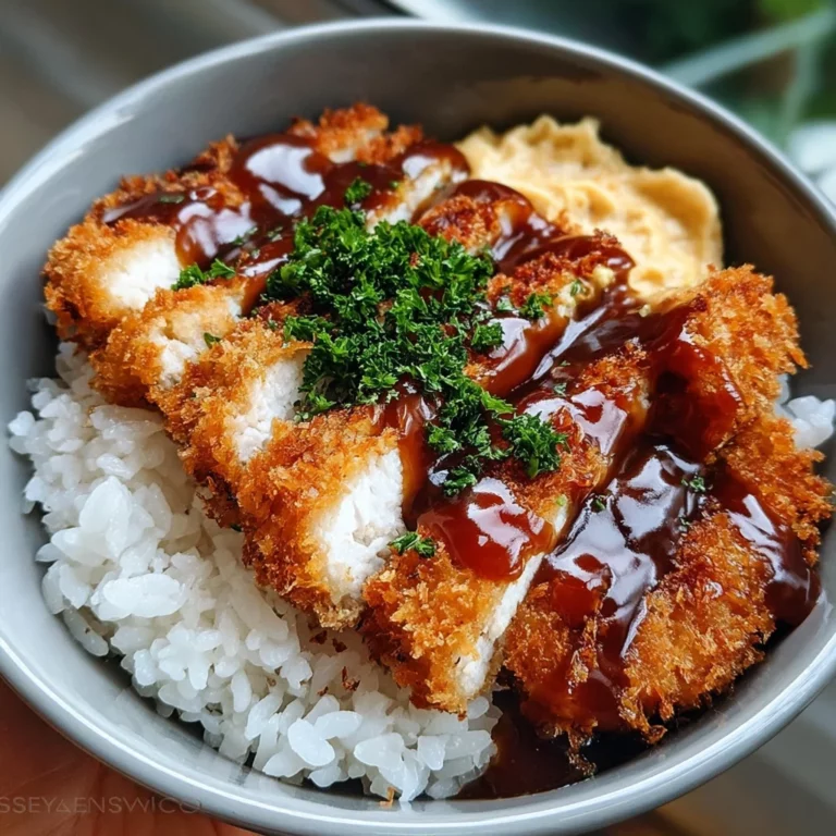 Japanese Katsu Bowls with Tonkatsu Sauce
