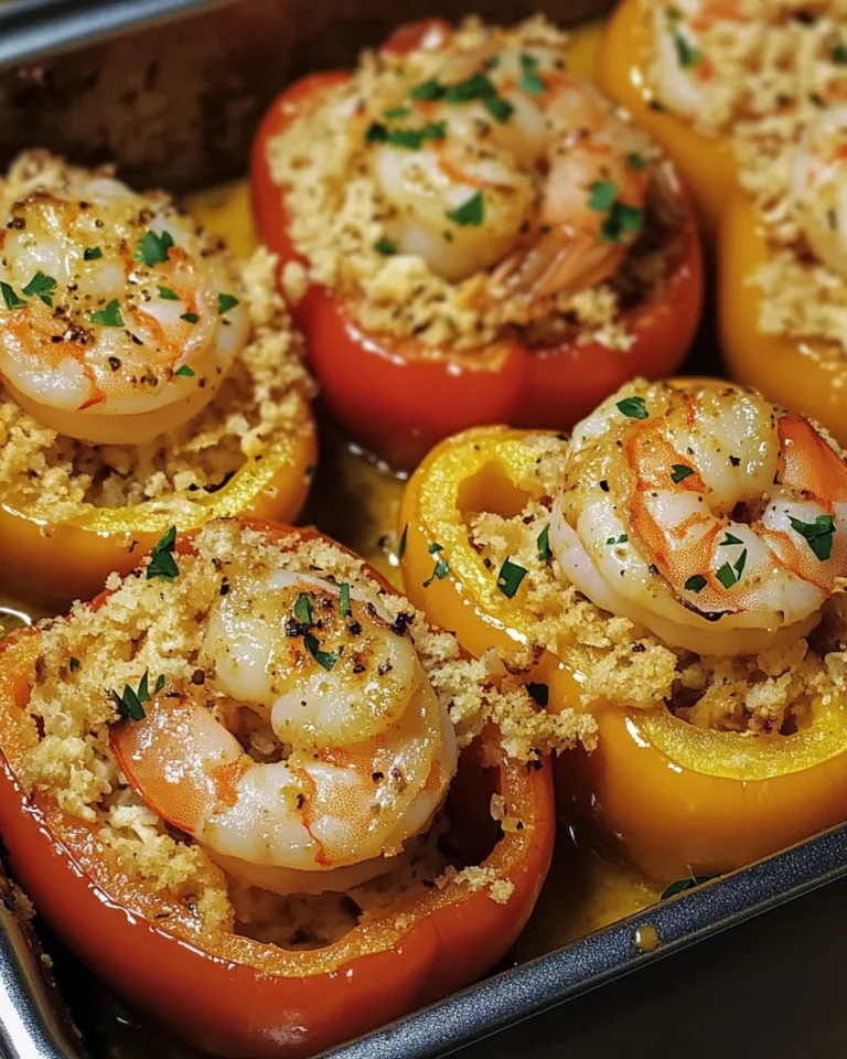 Garlic Butter Shrimp Stuffed Peppers: A Quick Delight!