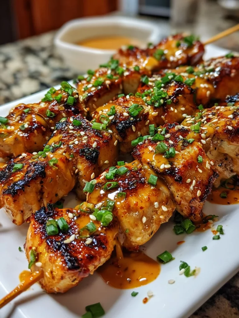 Bang Bang Chicken Skewers