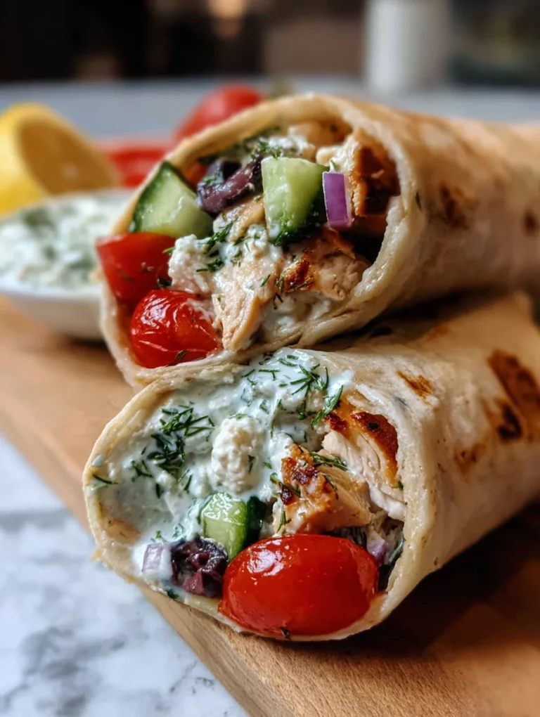 Mediterranean Chicken Wraps: A Delicious Quick Meal!