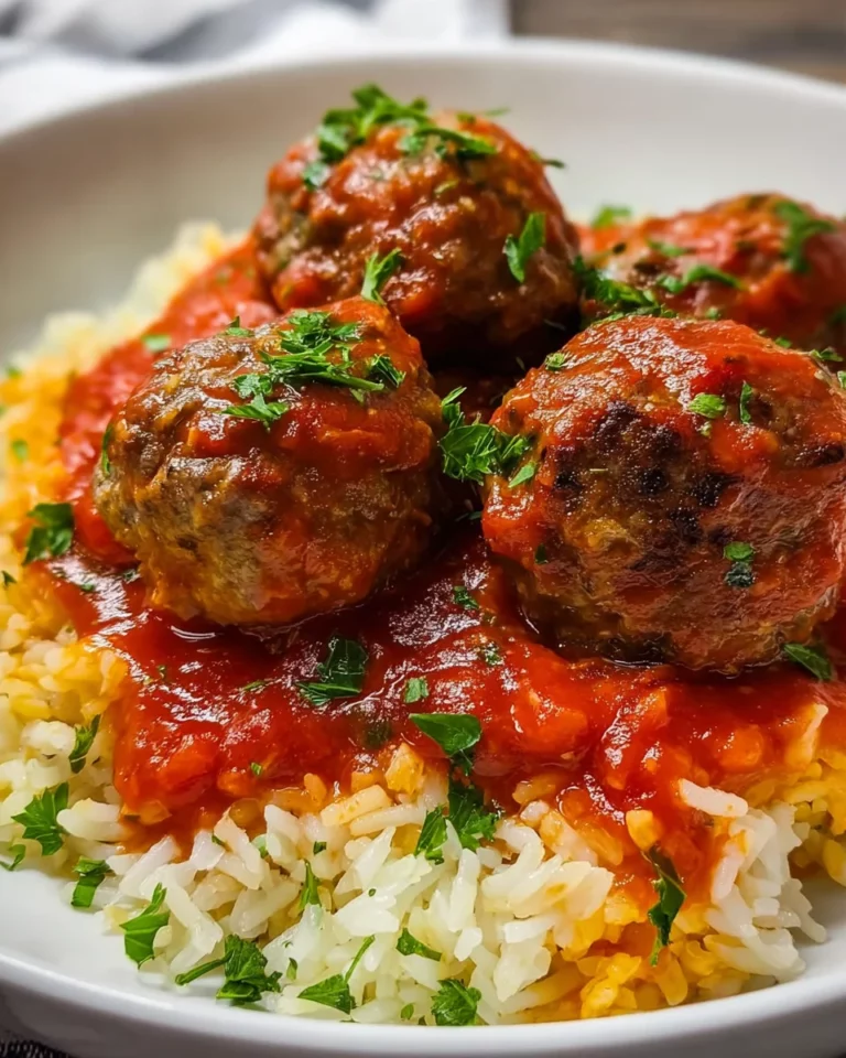 Meatballs With Tomato Sauce and Rice: A Delicious Treat!