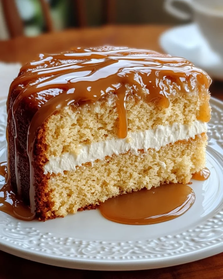 Creamy Caramel Cake: Indulge in Rich Sweetness!