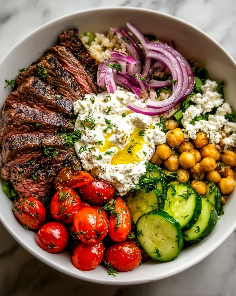 Mediterranean Steak Bowl Recipe