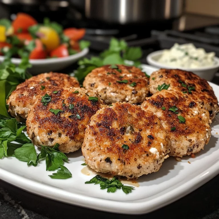 Mediterranean Chicken Patties