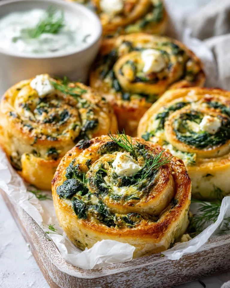 Spinach & Feta Pastry Rolls – Easy Savory Puff Pastry Recipe