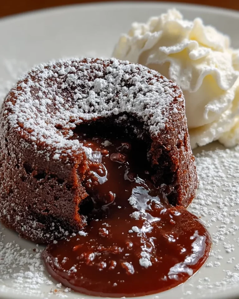 Cinnamon spiced chocolate lava cakes