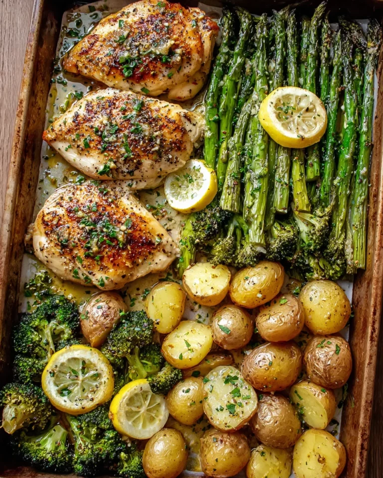 Sheet Pan Garlic Butter Chicken and Veggies