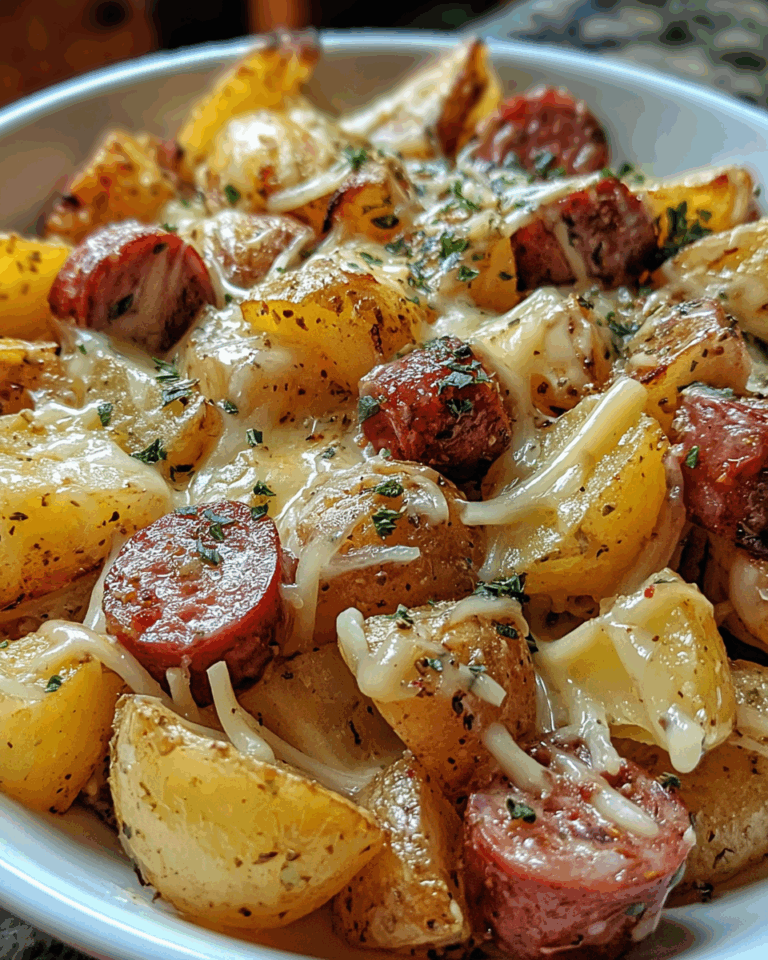 Cheesy Ranch Potatoes and Smoked Sausage