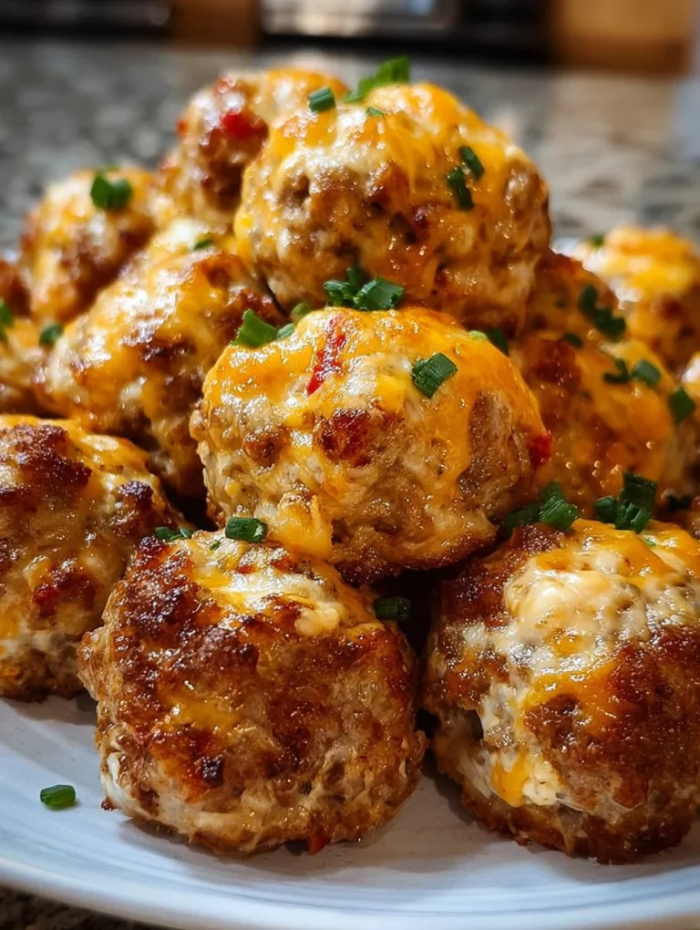 Spicy Rotel Sausage Balls with Cream Cheese