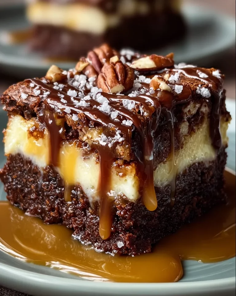 Milky Way Caramel Pecan Cheesecake Brownies that Delight!