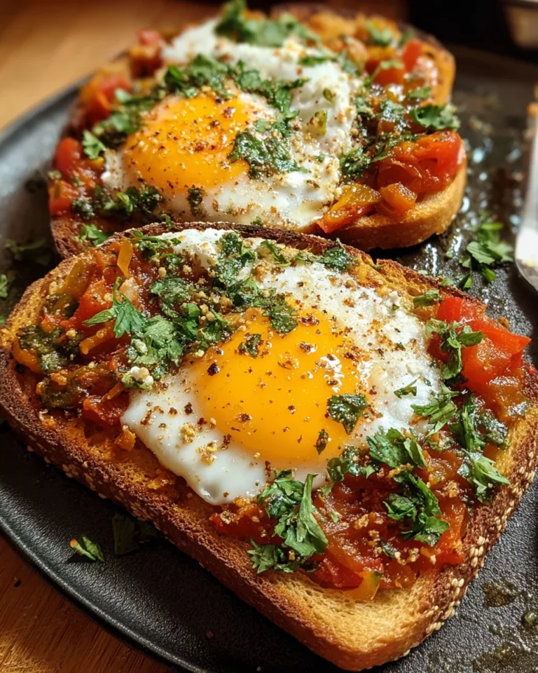 Shakshouka Toast: A Flavorful Twist to Your Breakfast!