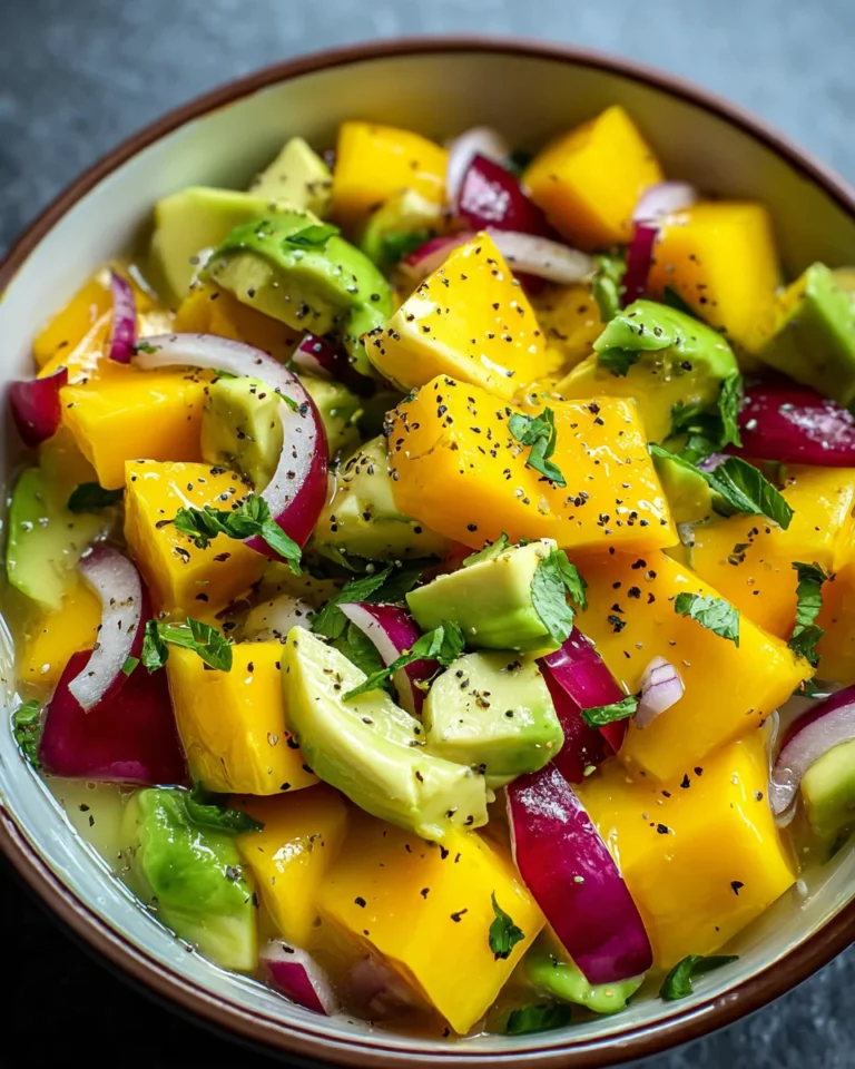 Avocado Mango Salad is a Refreshing Delight Today!