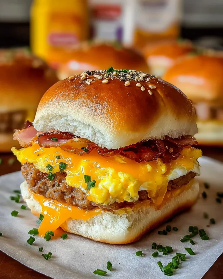 Tasty Hawaiian Roll Breakfast Sandwiches