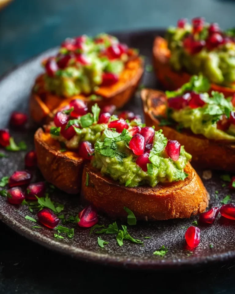 Sweet Potato Crostini with Avocado and Lime Delights You!