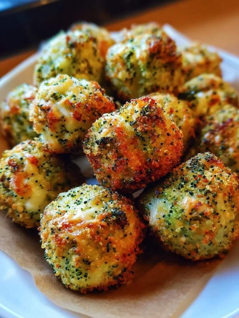 Baked Broccoli Cheese Balls are a tasty snack!