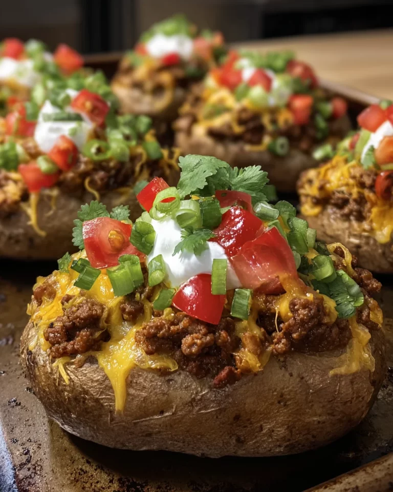 Taco Stuffed Baked Potatoes