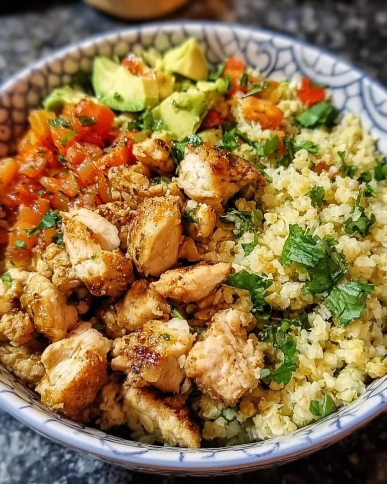 Cauliflower Rice Turkey Bowl