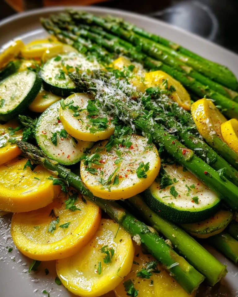Flavorful Asparagus with Zucchini and Squash