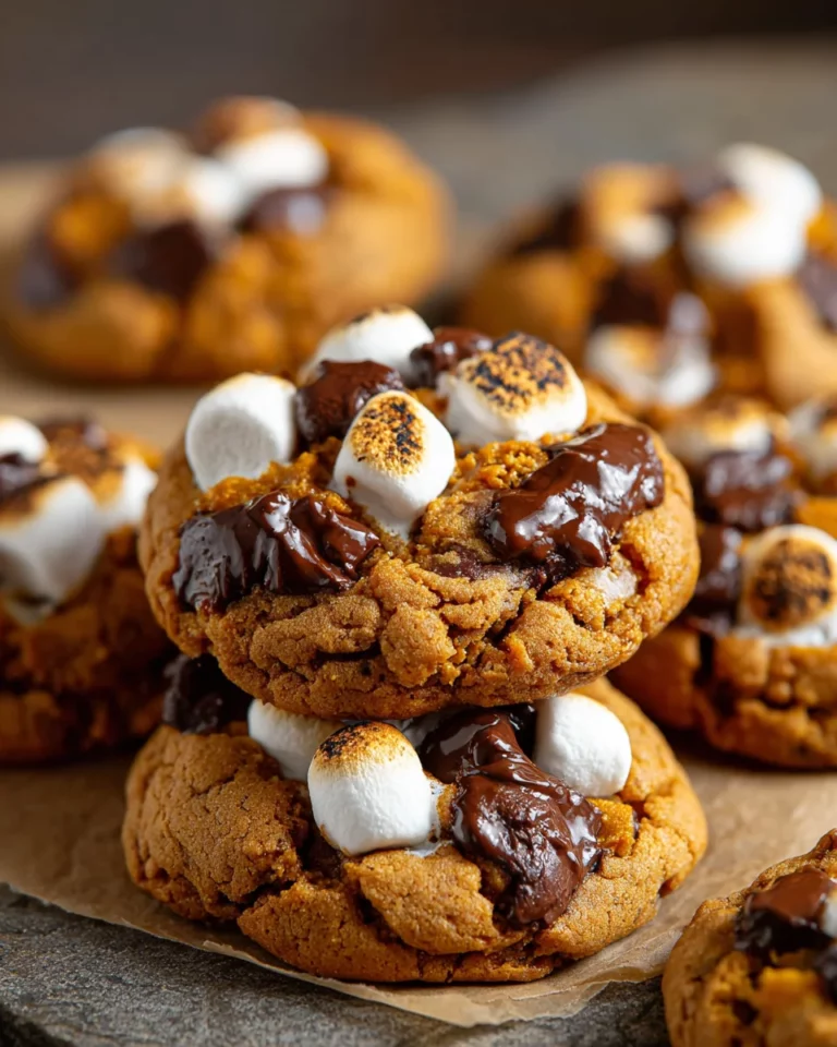 Pumpkin S’mores Cookies Vegan