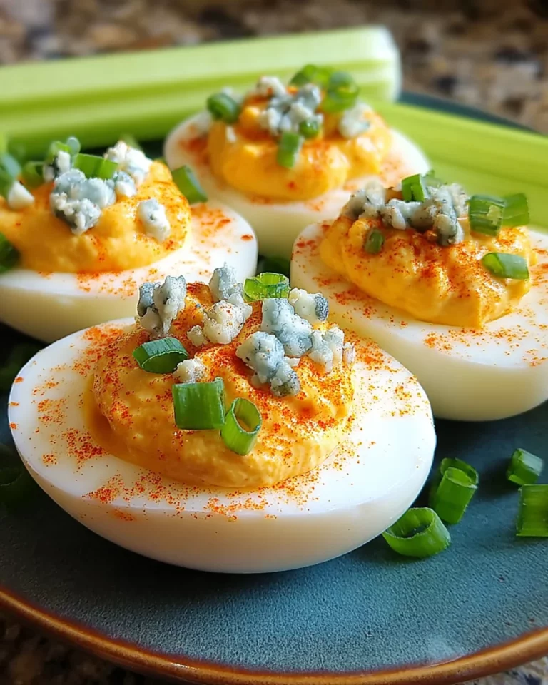 Buffalo Deviled Eggs