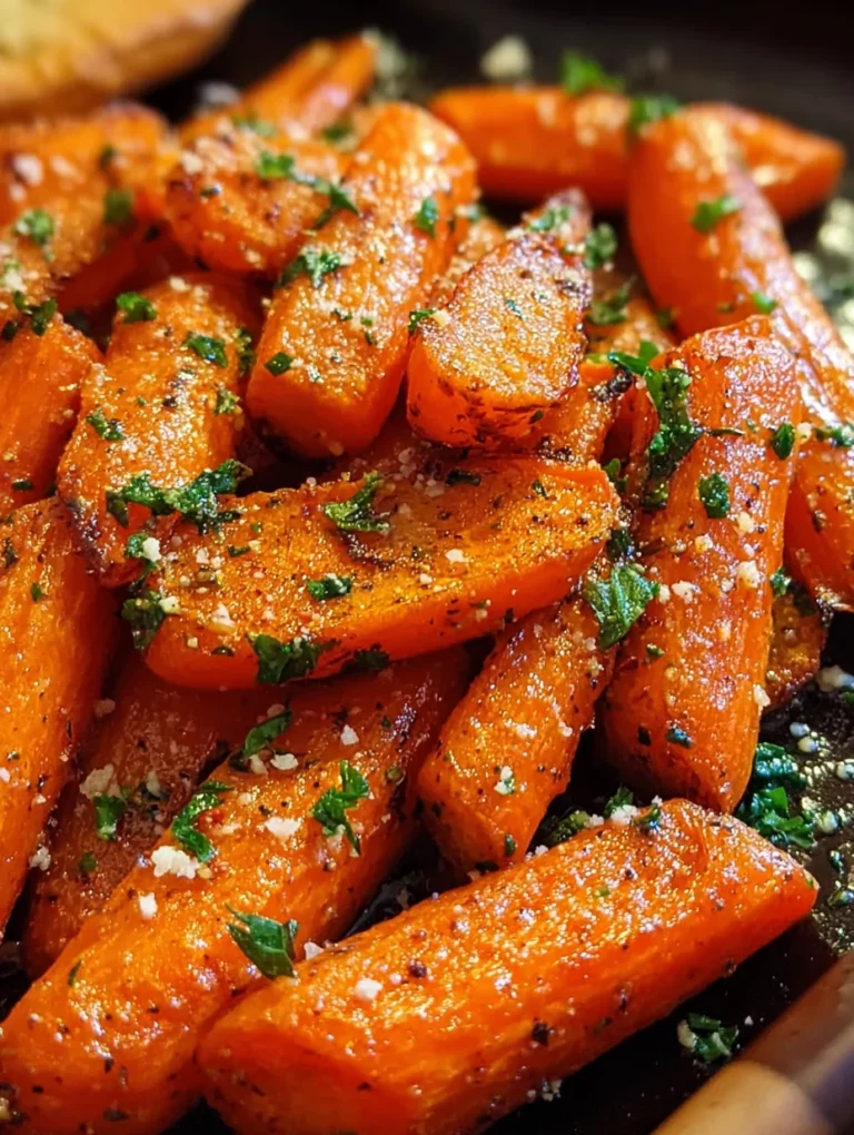 Parmesan Garlic Roasted Carrots