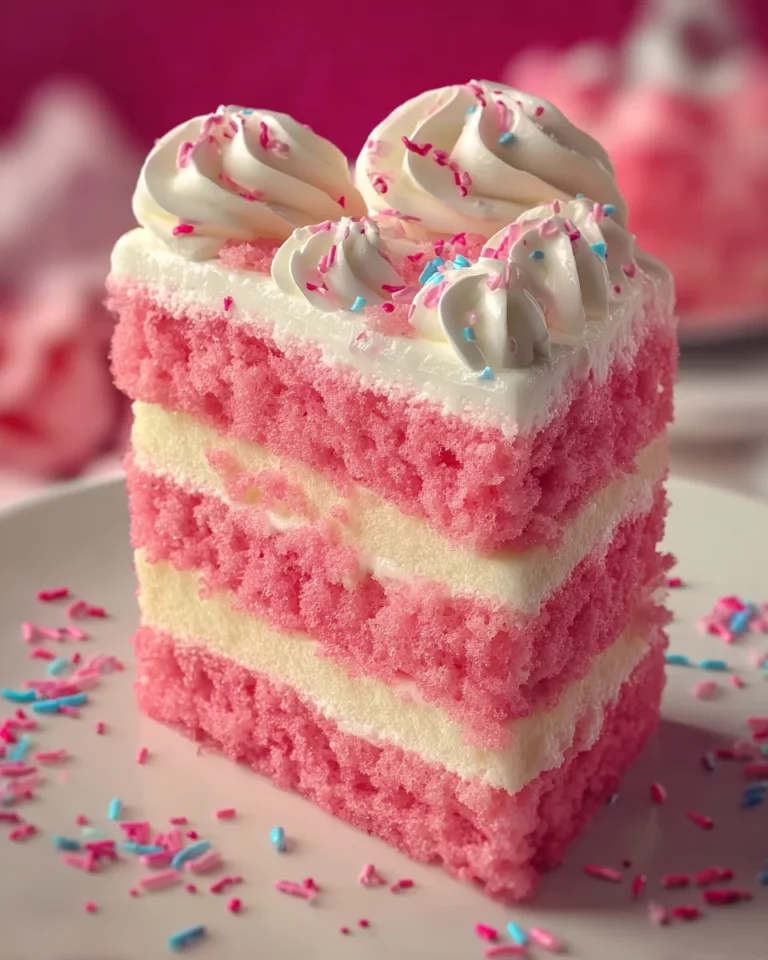 Strawberry & Cream Layer Cake