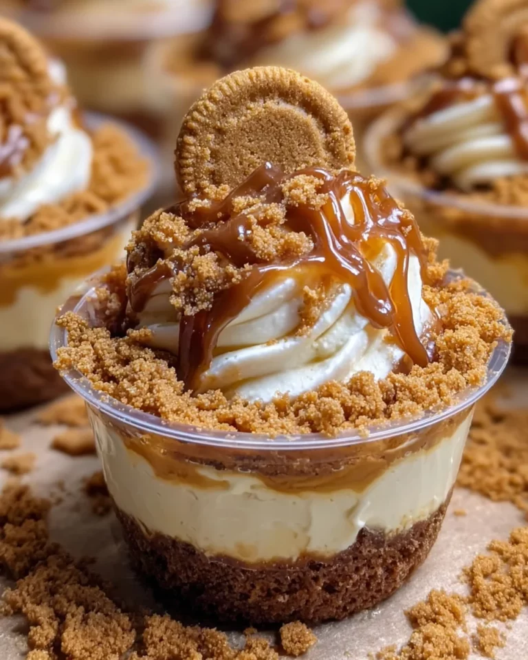 Cookie Butter Cheesecake Cups