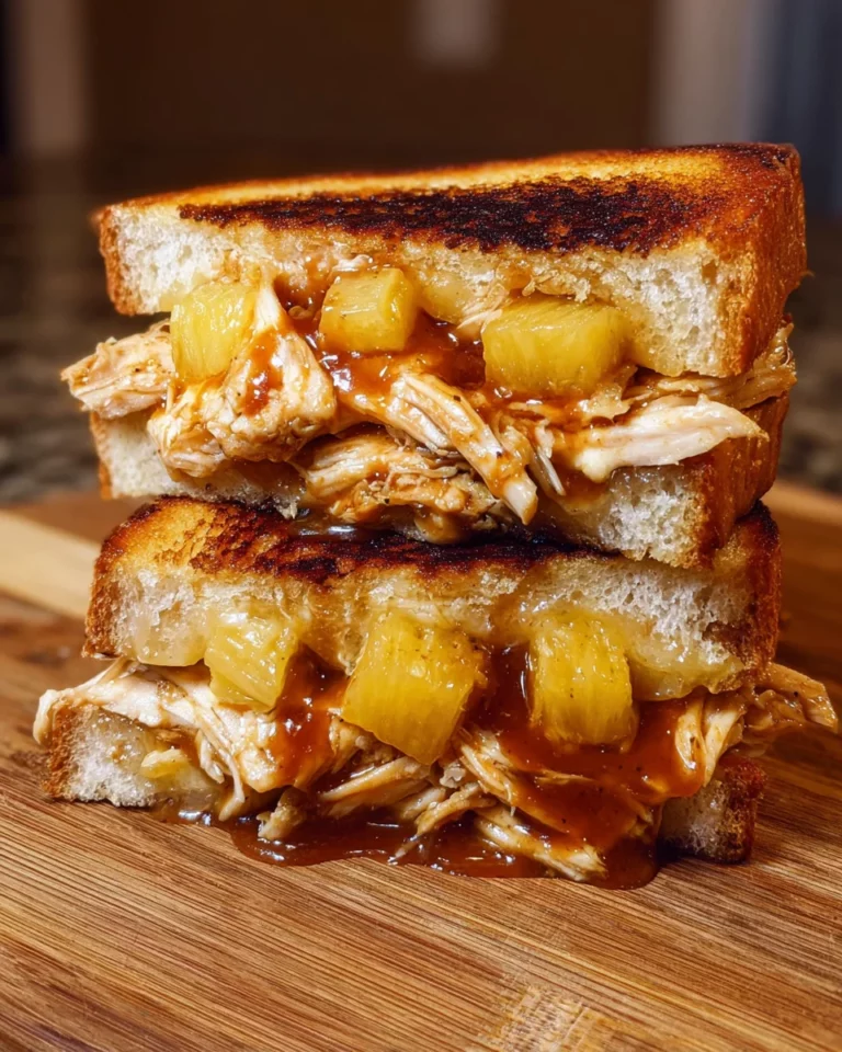 BBQ Chicken Pineapple Grilled Cheese