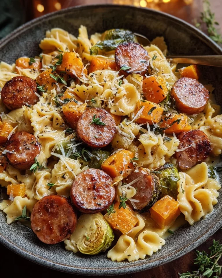 Autumn Sausage Pasta Squash