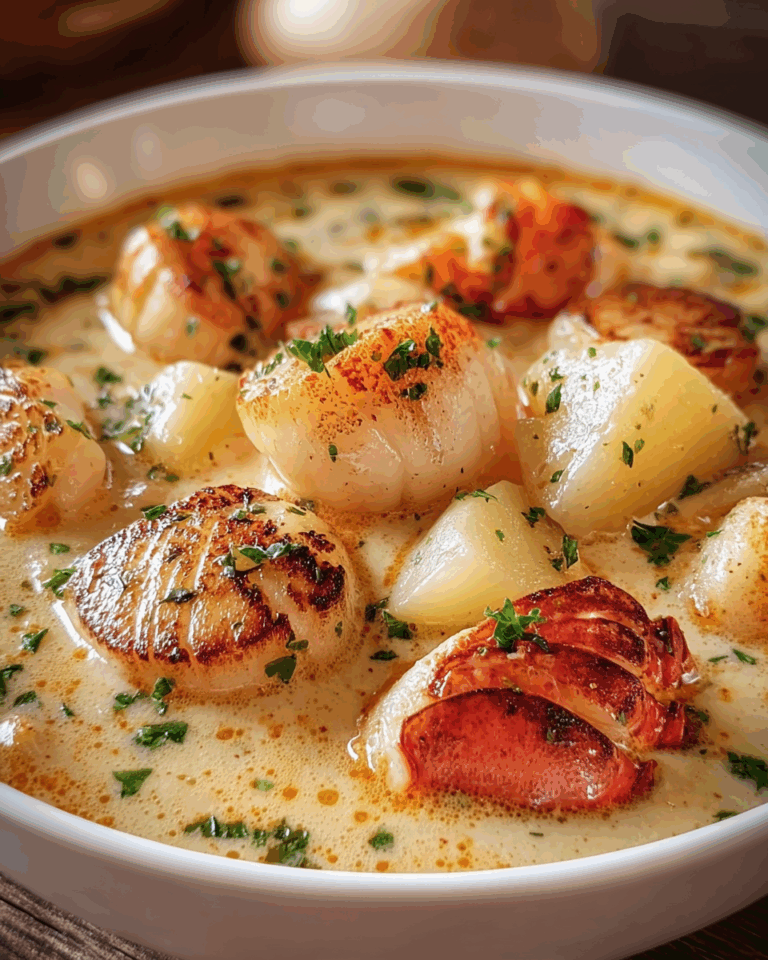 Silky Lobster Scallop Chowder That Feels Like Luxury