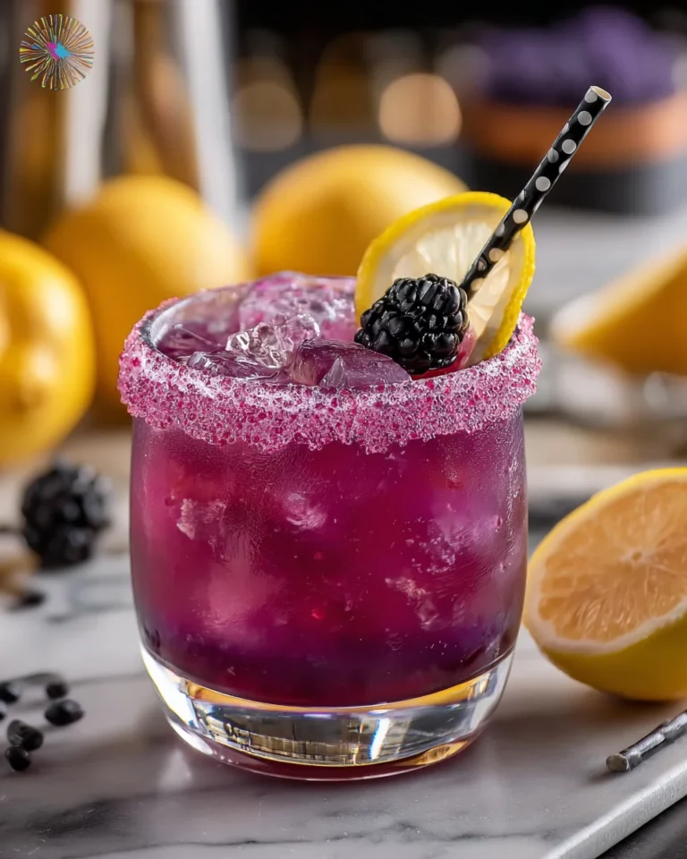 Purple People Eater Halloween Cocktail