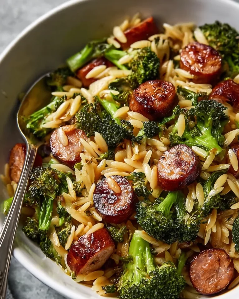 Chicken Sausage and Broccoli Orzo