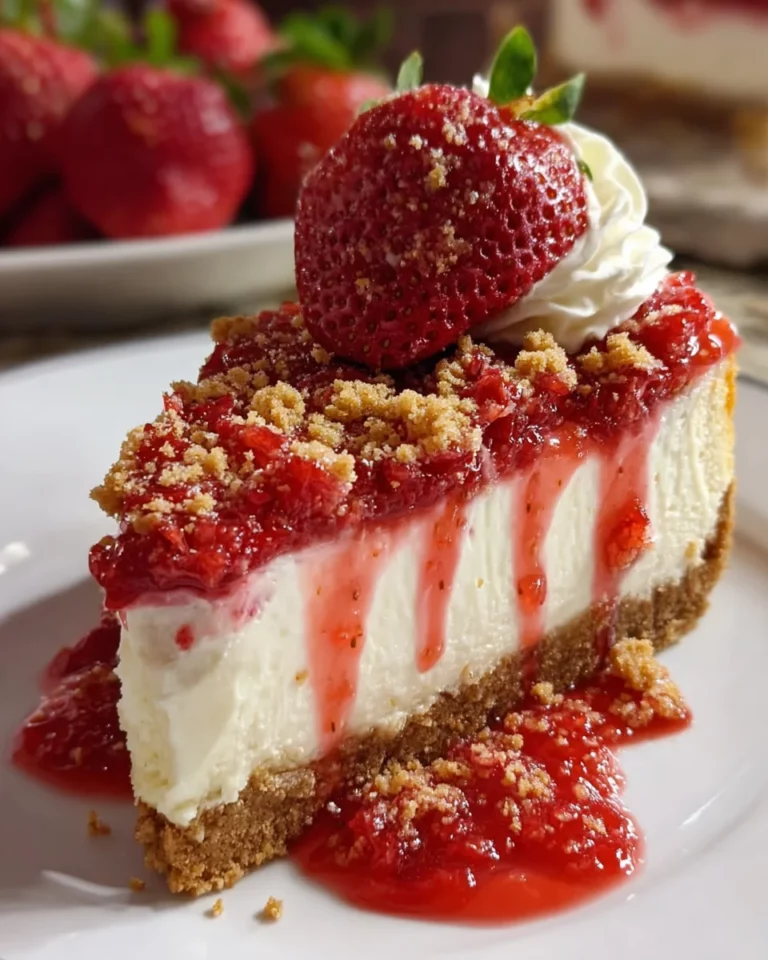 Strawberry Crunch Cheesecake Delight