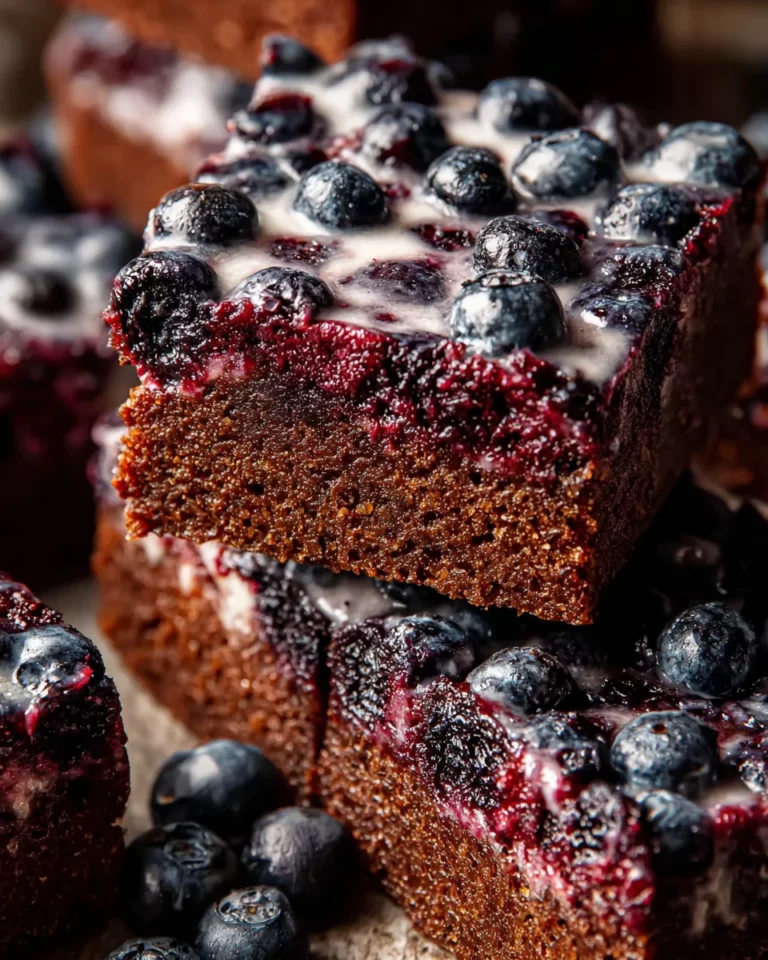 Glazed Blueberry Brownies Dessert: A Must-Try Treat!