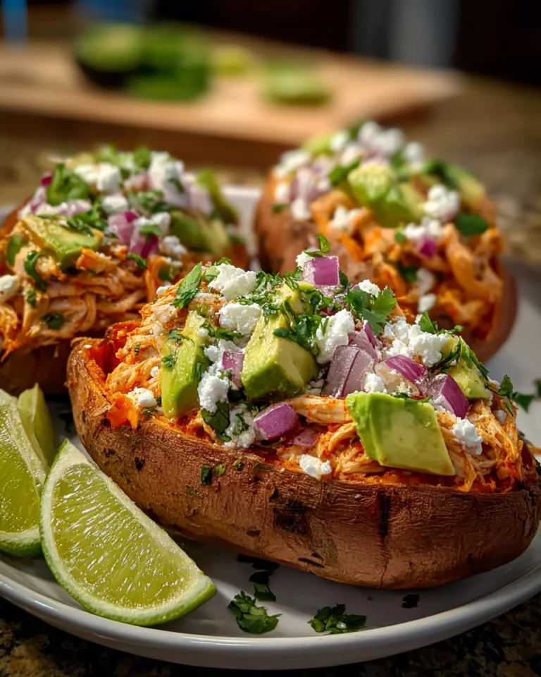 Chicken Avocado Stuffed Sweet Potatoes for a Fresh Twist!